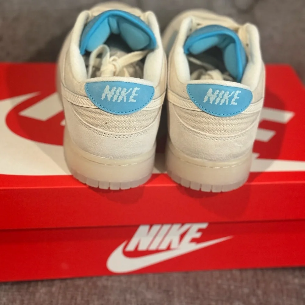 Nike Dunk Low LA Dodgers Off White Light Blue Sneakers Women Size 7 - Picture 5 of 6